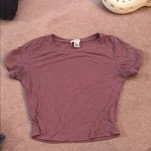 Bozzolo Purple Fitted T-Shirt Short Sleeve